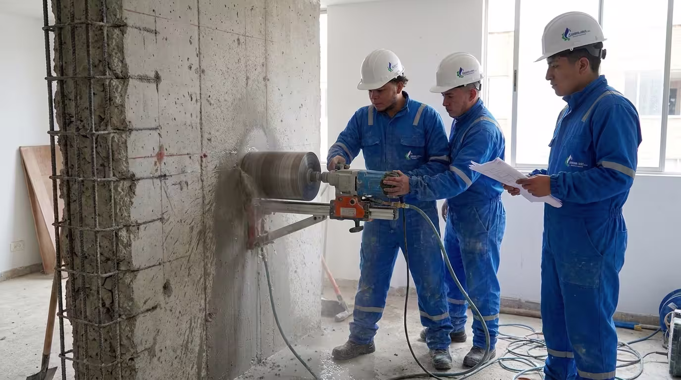 Extracción de Núcleos: imagen principal del proceso técnico