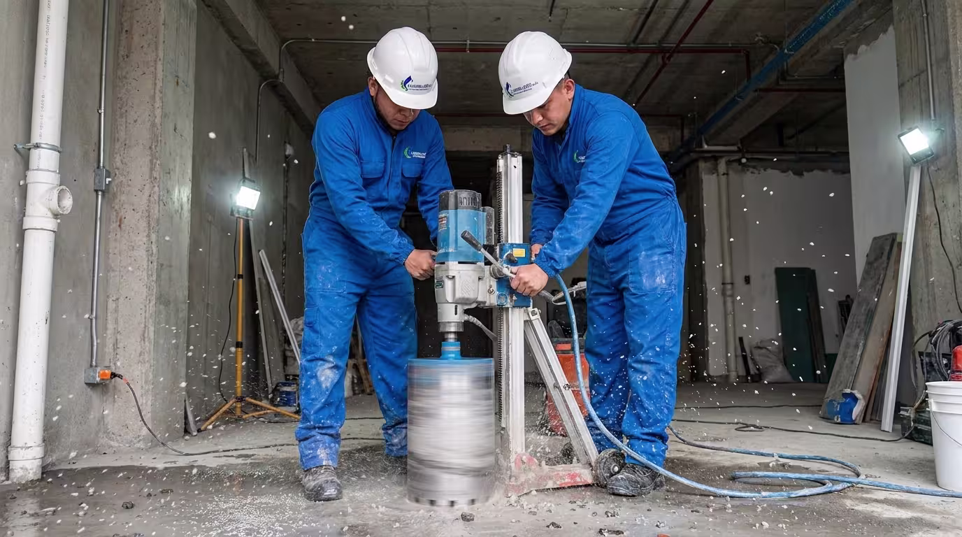 Extracción de Núcleos: imagen 2 del proceso técnico