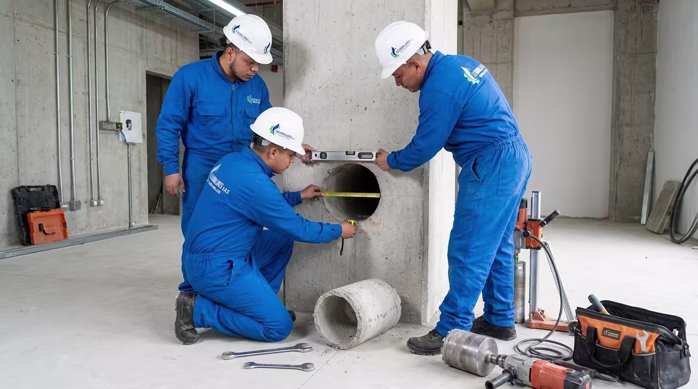 Extracción de Núcleos: imagen 3 del proceso técnico