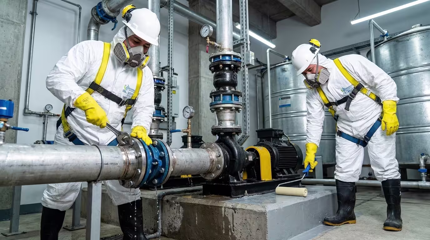 Impermeabilización y Reparación: imagen principal del proceso técnico