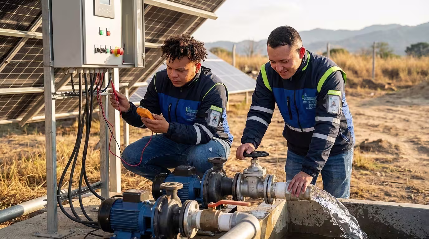 Sistemas de Bombeo con Energía Solar: imagen 2 del proceso técnico