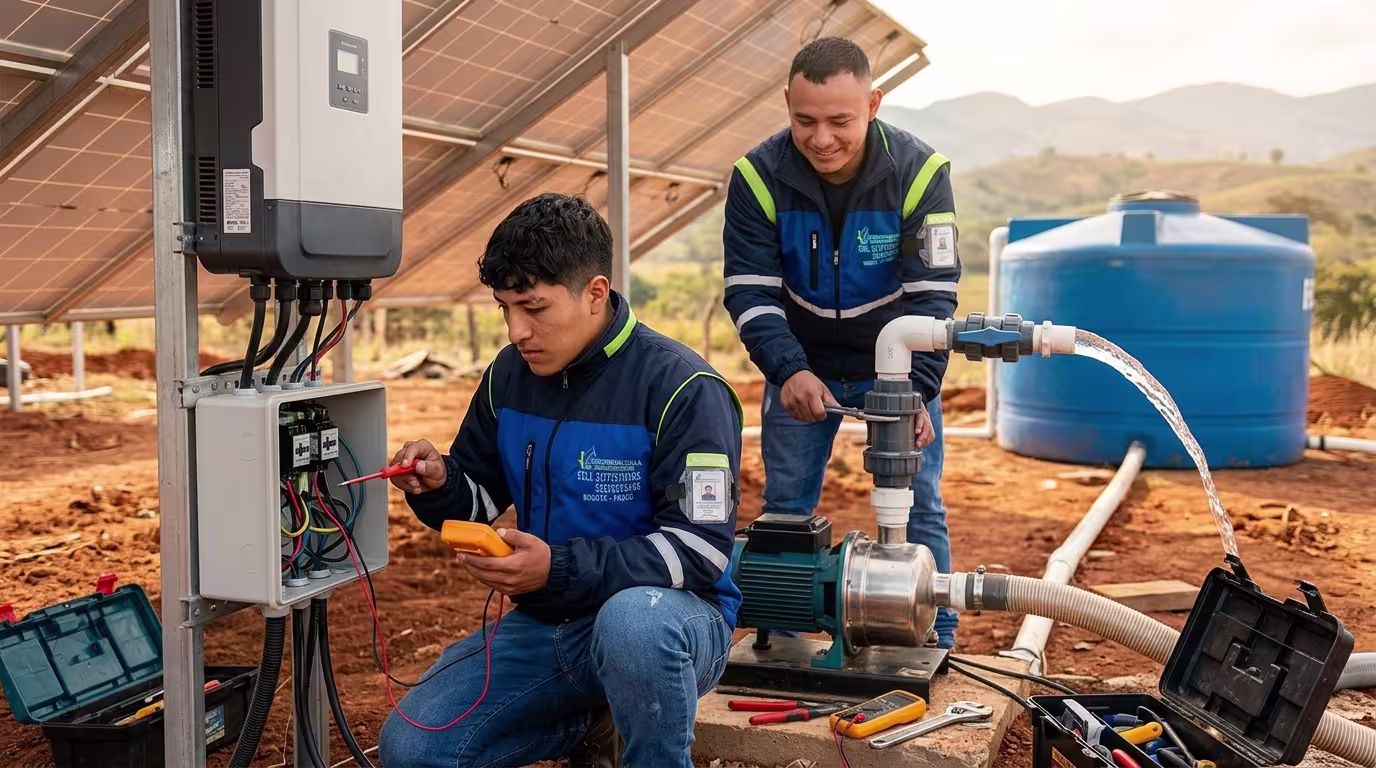 Sistemas de Bombeo con Energía Solar: imagen 3 del proceso técnico